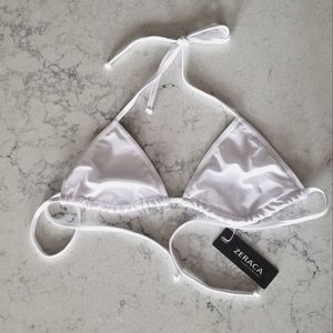 White string bikini top